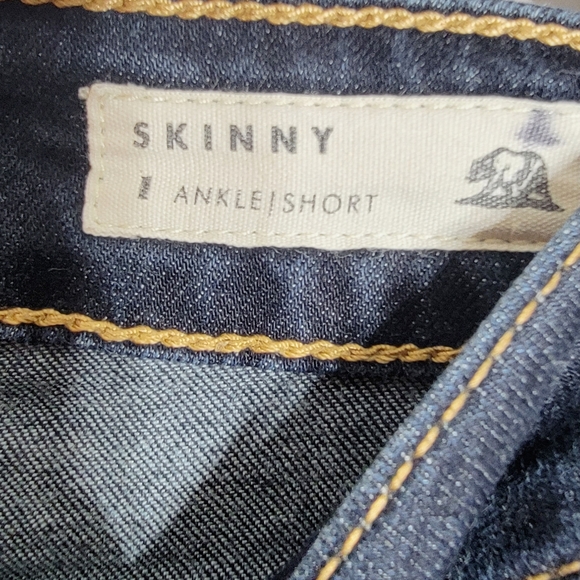 Bullhead Skinny Ankle Dark Blue Stretch Jeans Size 1 - Picture 5 of 7